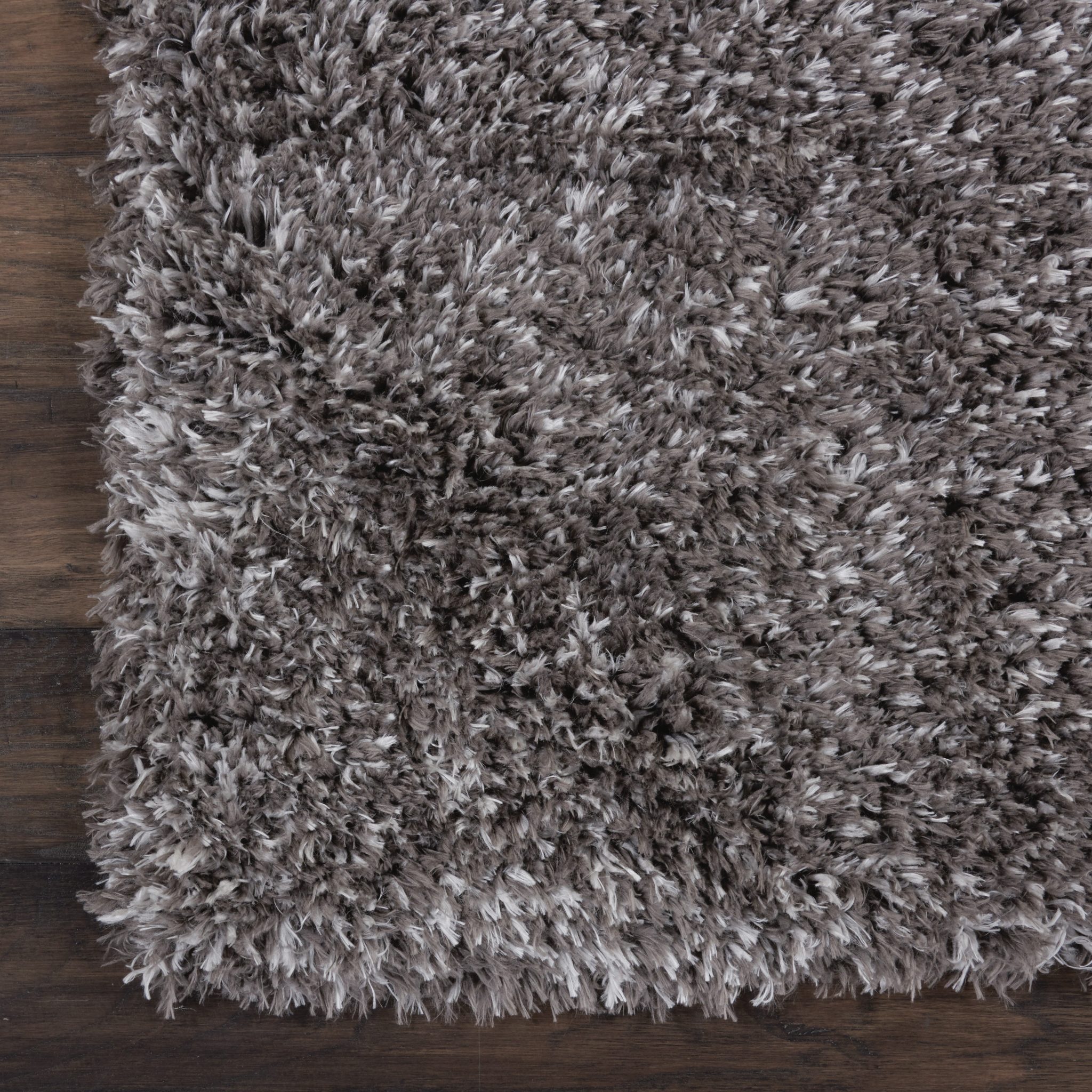 Nourison Luxe Shag Shag Charcoal Area Rug - Fovama Rugs & Carpets of ...