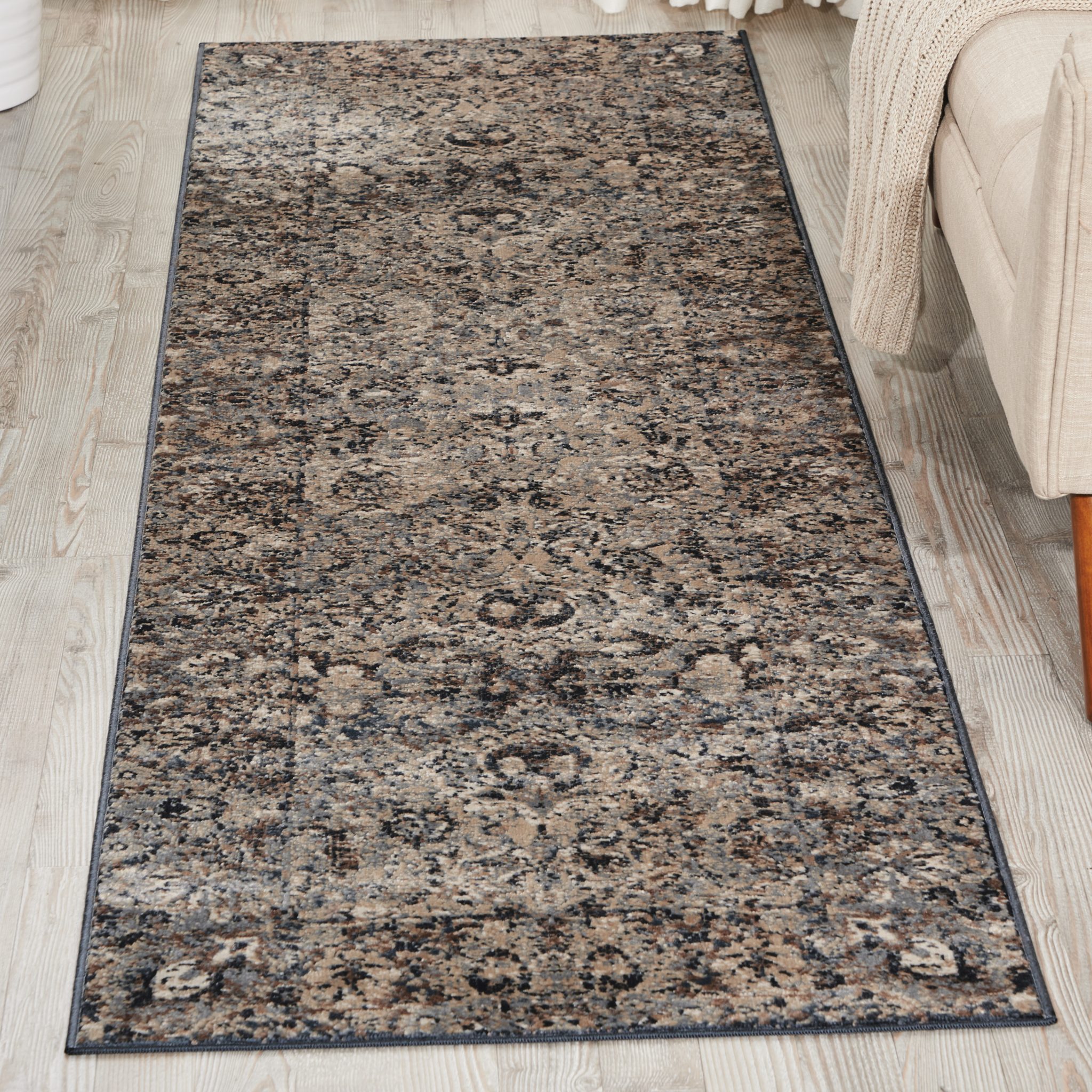 kathy ireland Home Malta Vintage Slate Area Rug Fovama Rugs & Carpets